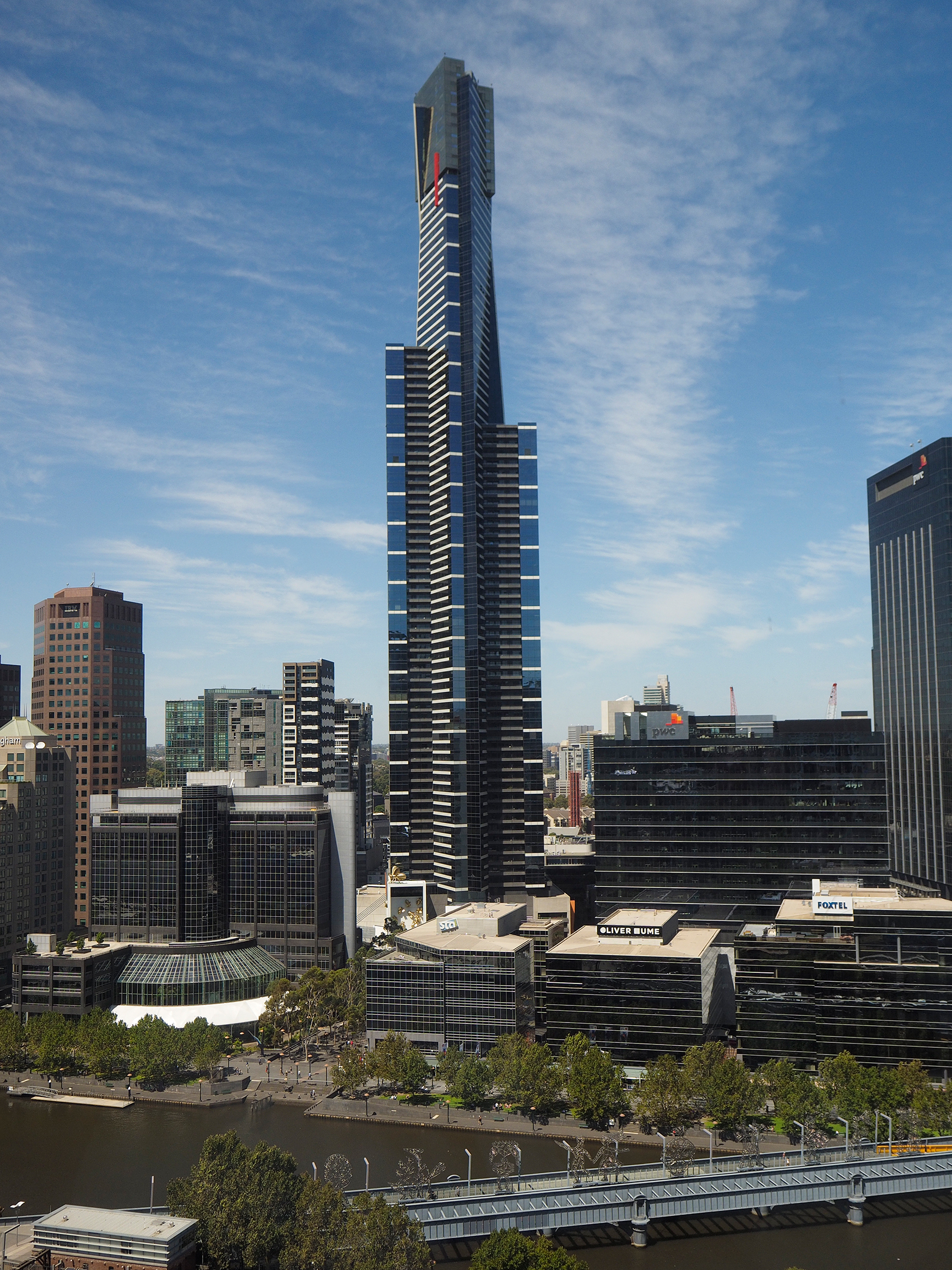 Eureka Tower, Melbourne, through triple glazed window 
