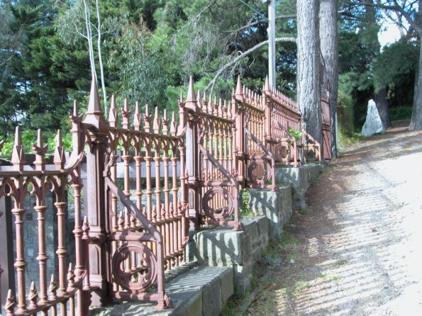 Iron fence at Montsalvat Artists' Community