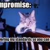 View the image: compromise_lowering_my_standards_so_you_can_meet_them_trollcat-e1280290353129